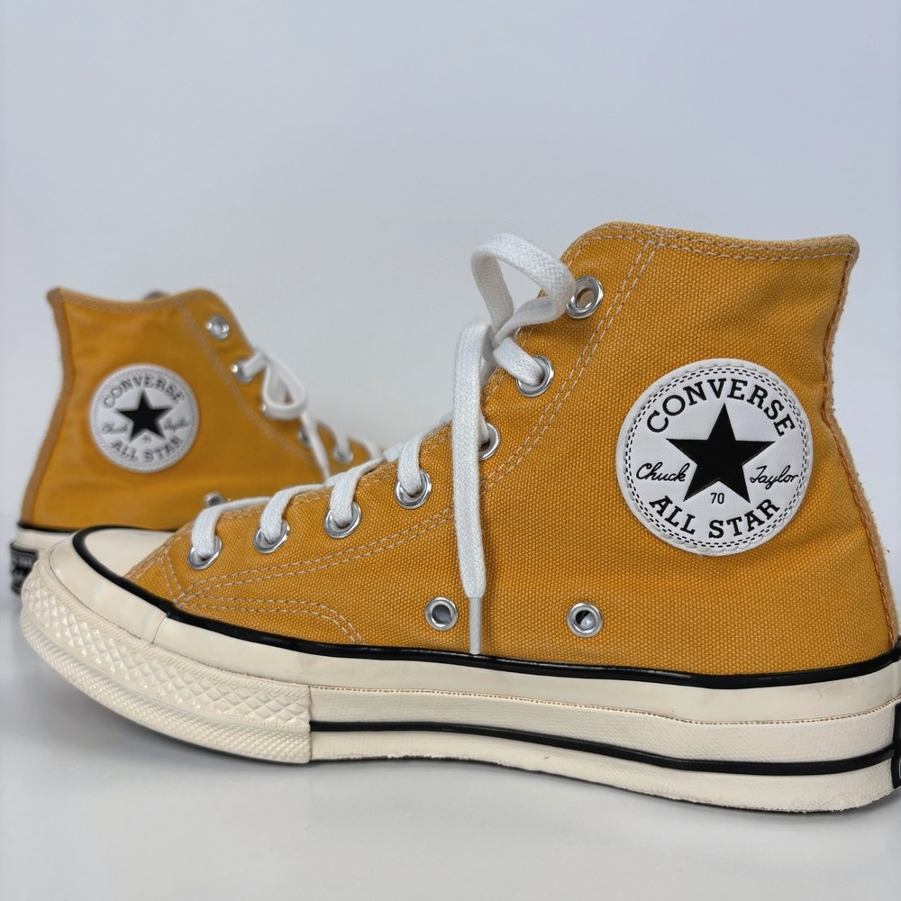 Converse Chuck 70 Hi Sunflower Yellow Hi Top Shoes Womens 7.5 Mens 5.5 162054C - Picture 2 of 12